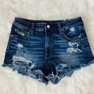 American Eagle Distressed Jean Shorts